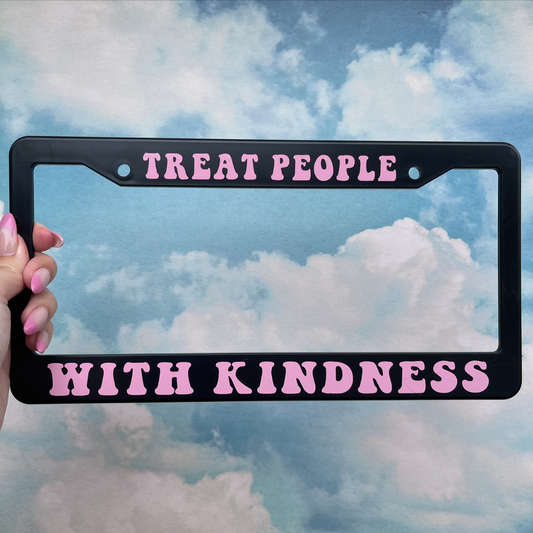 Harry Styles TPWK License Plate Frame (Pink)